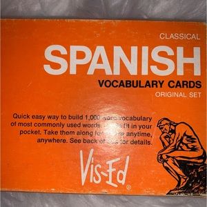 Vis-Ed Classical Spanish Vocabulary Cards